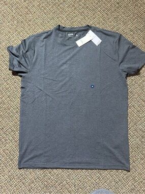 Hollister Mens Relaxed Fit Short Sleeve Crew Tee - Charcoal Gray Medium NWT